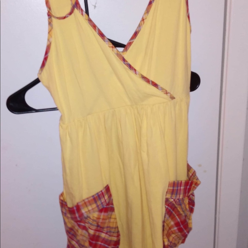 Yellow summer dress y apparel USA size small